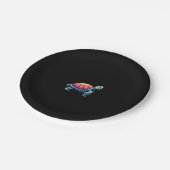 カラフルなスプラッシュイースタンボックスカメ（1） ペーパープレート (アングル)