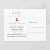 カラフルなスプリンクル ベイビースプリンクル ご招待 インビテーションポストカード (裏面)