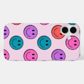 カラフルなスマイリーフェイス柄のiPhone 16 Plusケース Case-Mate iPhoneケース (裏面 (横))