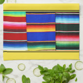 カラフルなセラピのストライプ キッチンタオル (折り畳み)