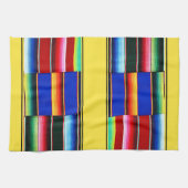 カラフルなセラピのストライプ キッチンタオル (横)