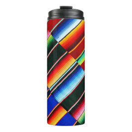 カラフルなセラペのストライプサーマルタンブラー タンブラー