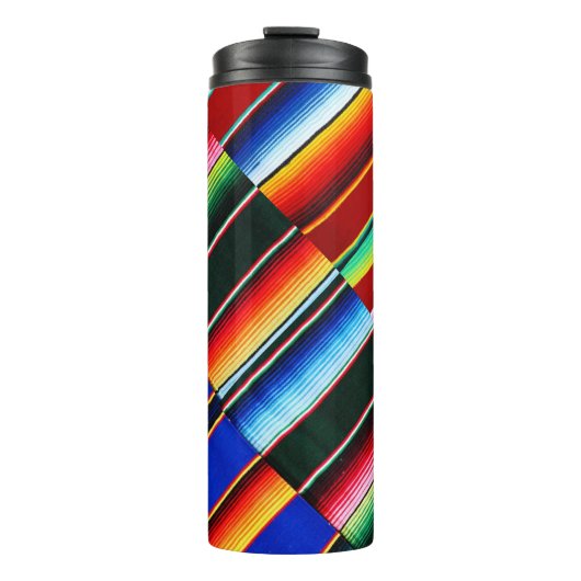 カラフルなセラペのストライプサーマルタンブラー タンブラー (正面)