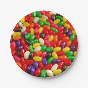 カラフルなゼリー菓子キャンデー ペーパープレート
