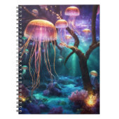 カラフルなゼリー魚 – 海生活 – 水中の世界 ノートブック (正面)
