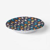 カラフルなゾウの漫画 ペーパーボウル (傾斜あり)