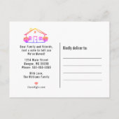 カラフルなタイポグラフィの街が新住所に移動しました 案内ポストカード (裏面)