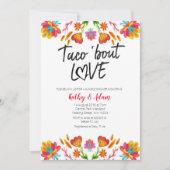 カラフルなタコのフィエスタ ラブ カップルシャワー 招待状 (正面)