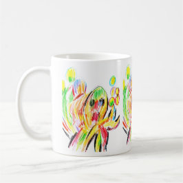 カラフルなタコ コーヒーマグカップ