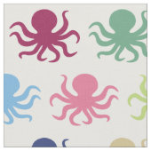 カラフルなタコ ファブリック (クローズアップ)