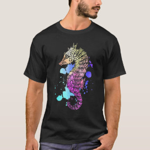 カラフルなタツノオトシゴ I 海の生き物 I 海 I タツノオトシゴ Tシャツ
