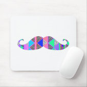 カラフルなターコイズアステカなパターン髭 マウスパッド (マウス)