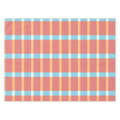 カラフルなタータンチェック格子縞パターン テーブルクロス (正面(横))