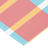 カラフルなタータンチェック格子縞パターン テーブルクロス (アングル)