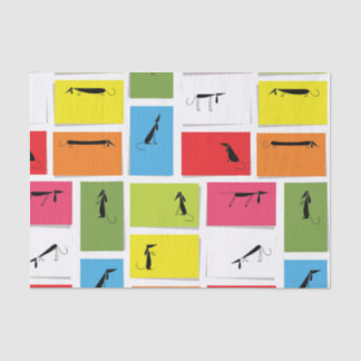 カラフルなダックスフント 薄葉紙