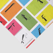 カラフルなダックスフント 薄葉紙 (詳細)