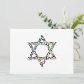 カラフルなダビデの星 招待状 (スタンド正面)