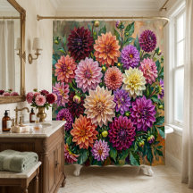 カラフルなダリアの花