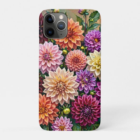 カラフルなダリアの花 Case-Mate iPhoneケース (裏)