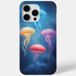 カラフルなダンシングクラゲ iPhone 15 PRO MAXケース