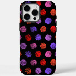 カラフルなダーク柄 iPhone 16 Pro Max カバー