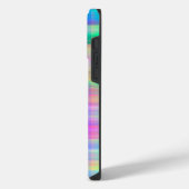 カラフルなチェック柄 iPhoneケース (左側面)