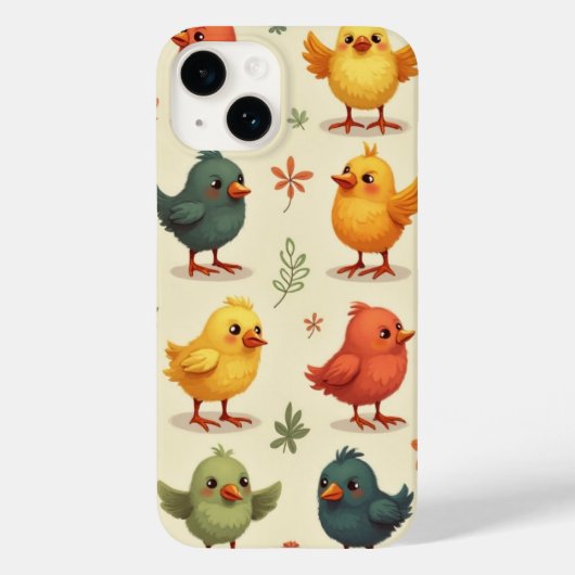カラフルなチドリ Case-Mate iPhoneケース (裏面)