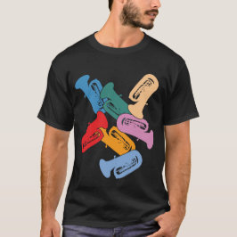 カラフルなチューバ Tシャツ