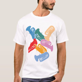 カラフルなチューバ Tシャツ