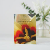 カラフルなチューリップのクローズアップ結婚式招待状 セーブザデート (スタンド正面)