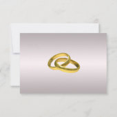 カラフルなチューリップの花のテーブルプレイスカード 招待状 (裏面)