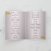 カラフルなチューリップの花プログラムカード プログラム (内部)