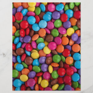 カラフルなチョコレートキャンディ チラシ