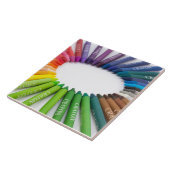 カラフルなチョークのクレヨン タイル (側面)