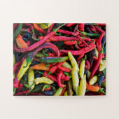 カラフルなチリペッパー ジグソーパズル (横)