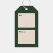 カラフルなティンセルガーランド ホリデー ギフトタグ (裏面)