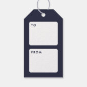 カラフルなティンセルガーランド ホリデー ギフトタグ (裏面)