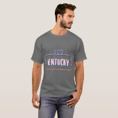 カラフルなテキスト ケンタッキー大好き Tシャツ (正面フル)