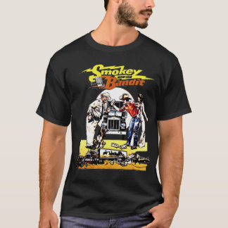 カラフルなテキスト スモーキー&ザ・バンディット カー 映画 アート Tシャツ