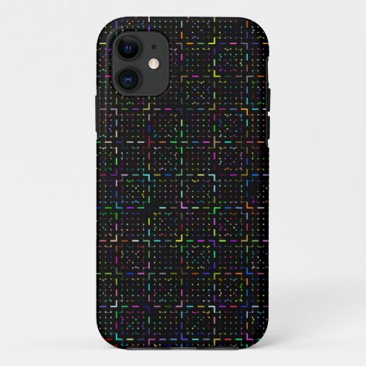 カラフルなテクノロジーコーディング電子パターン Case-Mate iPhoneケース (裏面)