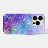 カラフルなディープスペースの水彩画 iPhoneケース (裏面横)