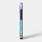 カラフルなディープスペースの水彩画 iPhoneケース (左側面)