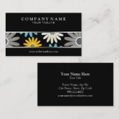 カラフルなデイジーの名刺 名刺 (正面/裏面)