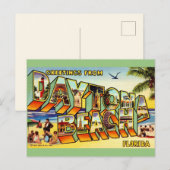 カラフルなデイトナビーチ フロリダ州 ポストカード (正面/裏面)