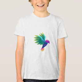 カラフルなデザインの白いTシャツ トライブレンドTシャツ