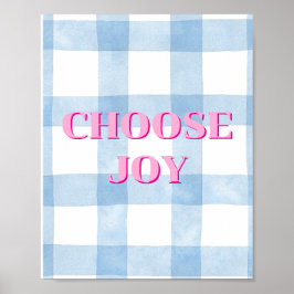 カラフルなデザイン、Choose Joy ポスター