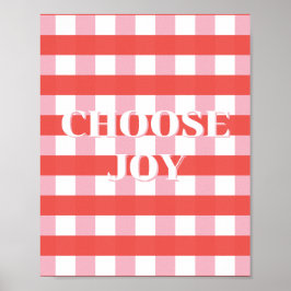 カラフルなデザイン、Choose Joy ポスター