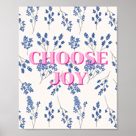 カラフルなデザイン、Choose Joy ポスター