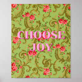 カラフルなデザイン、Choose Joy ポスター