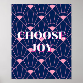 カラフルなデザイン、Choose Joy ポスター